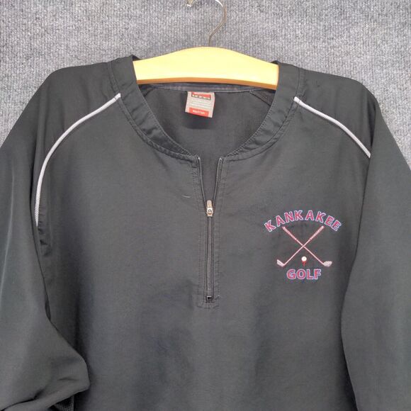 Nike Team Kankakee Golf Jacket Men's XL Long Sleeve Black 1/4 Zip Polyester - Picture 3 of 15
